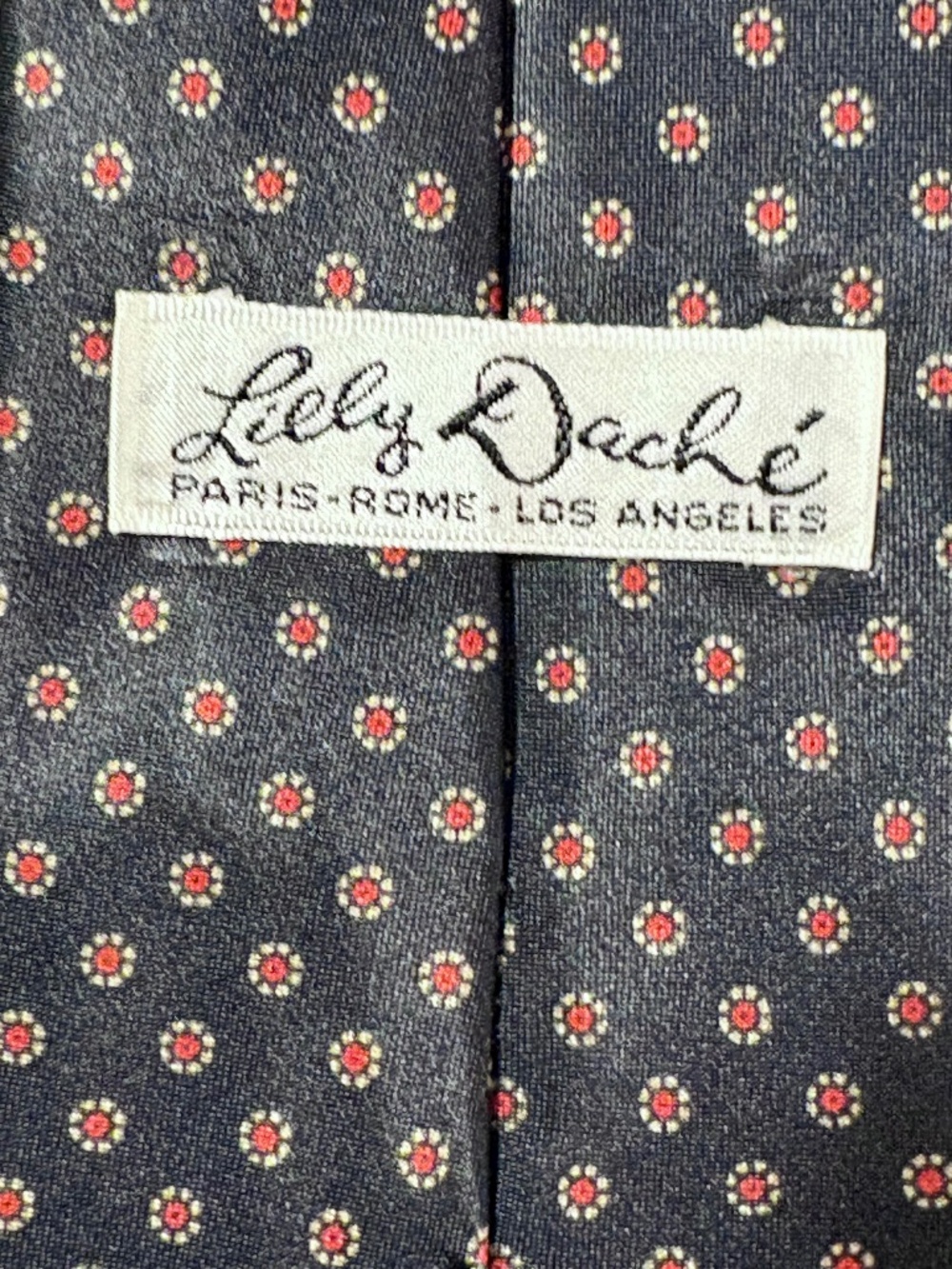 VTG Lilly Dache Geometric Medallion Silk Blend Tie